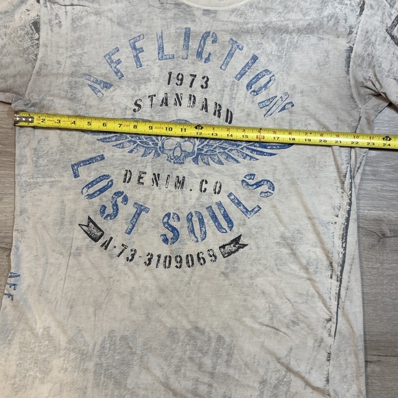 Vintage Y2K affliction reversible graphic t shirt -XXL - Picture 3 of 7